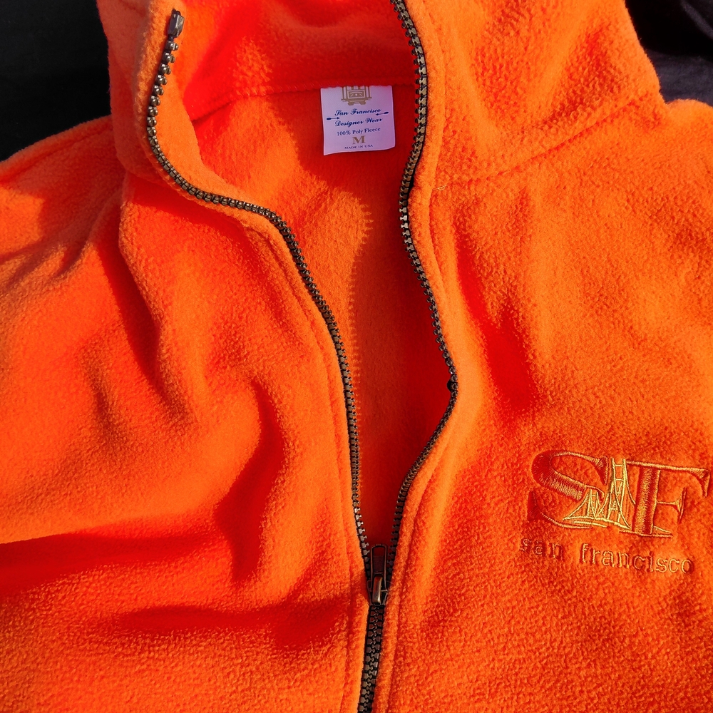 Orange Fleece  Jacket